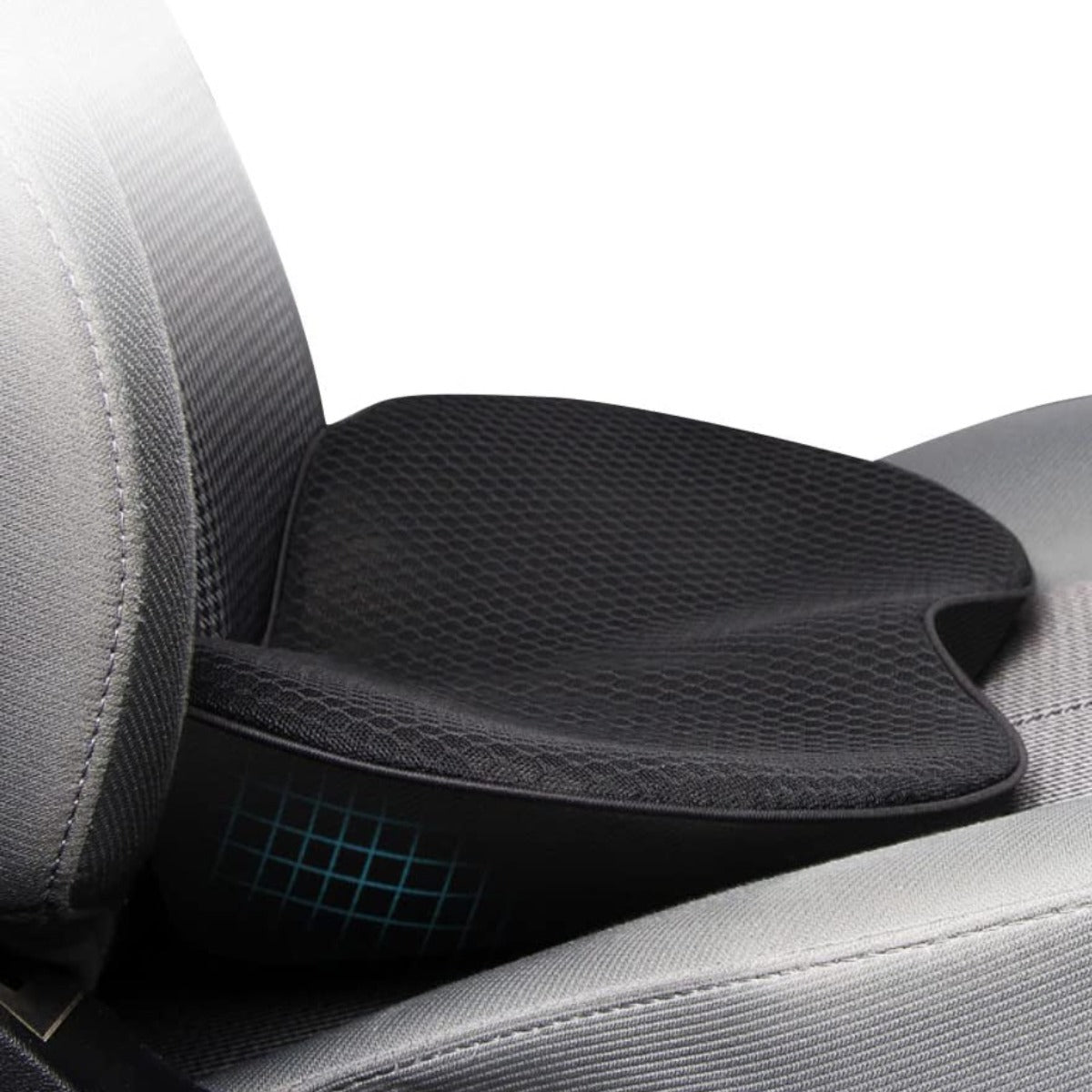 Comfy Car Seat Cushion Thick Memory Foam Support - Luxicro