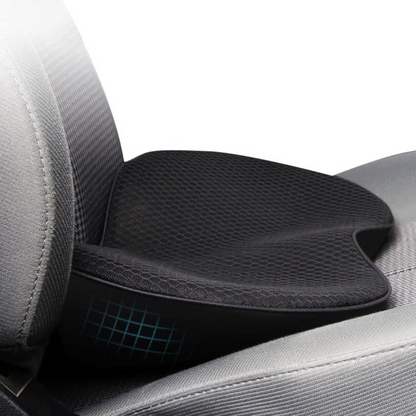 Comfy Car Seat Cushion Thick Memory Foam Support - Luxicro