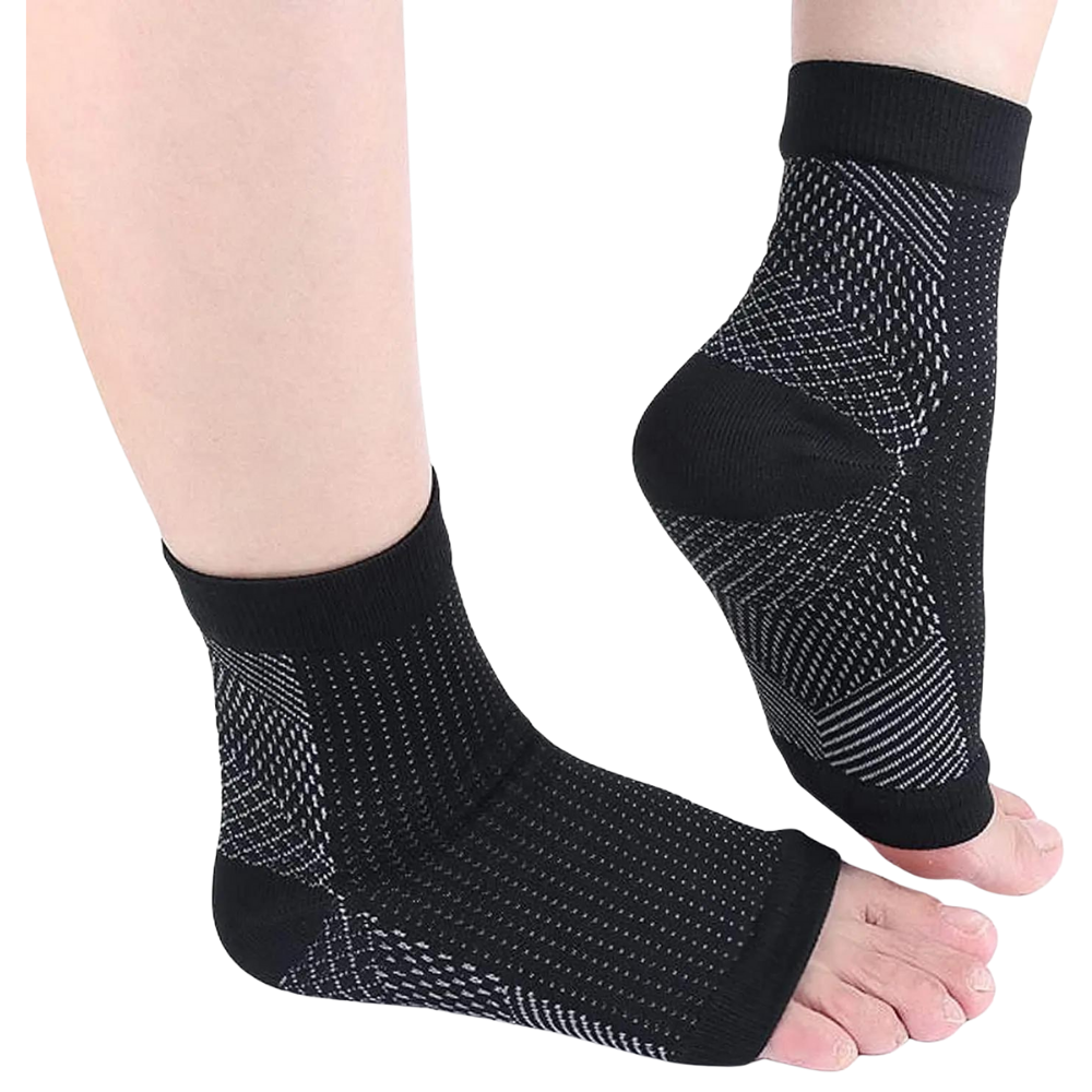 Comfortable Open Toe Compression Socks for Foot Pain Relief