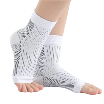 Comfortable Open Toe Compression Socks for Foot Pain Relief - Luxicro