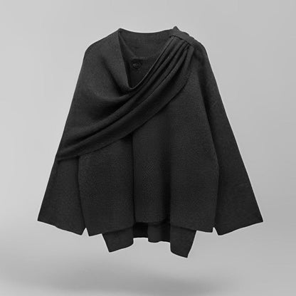 Ladies Long Wrap Coat - Vossary