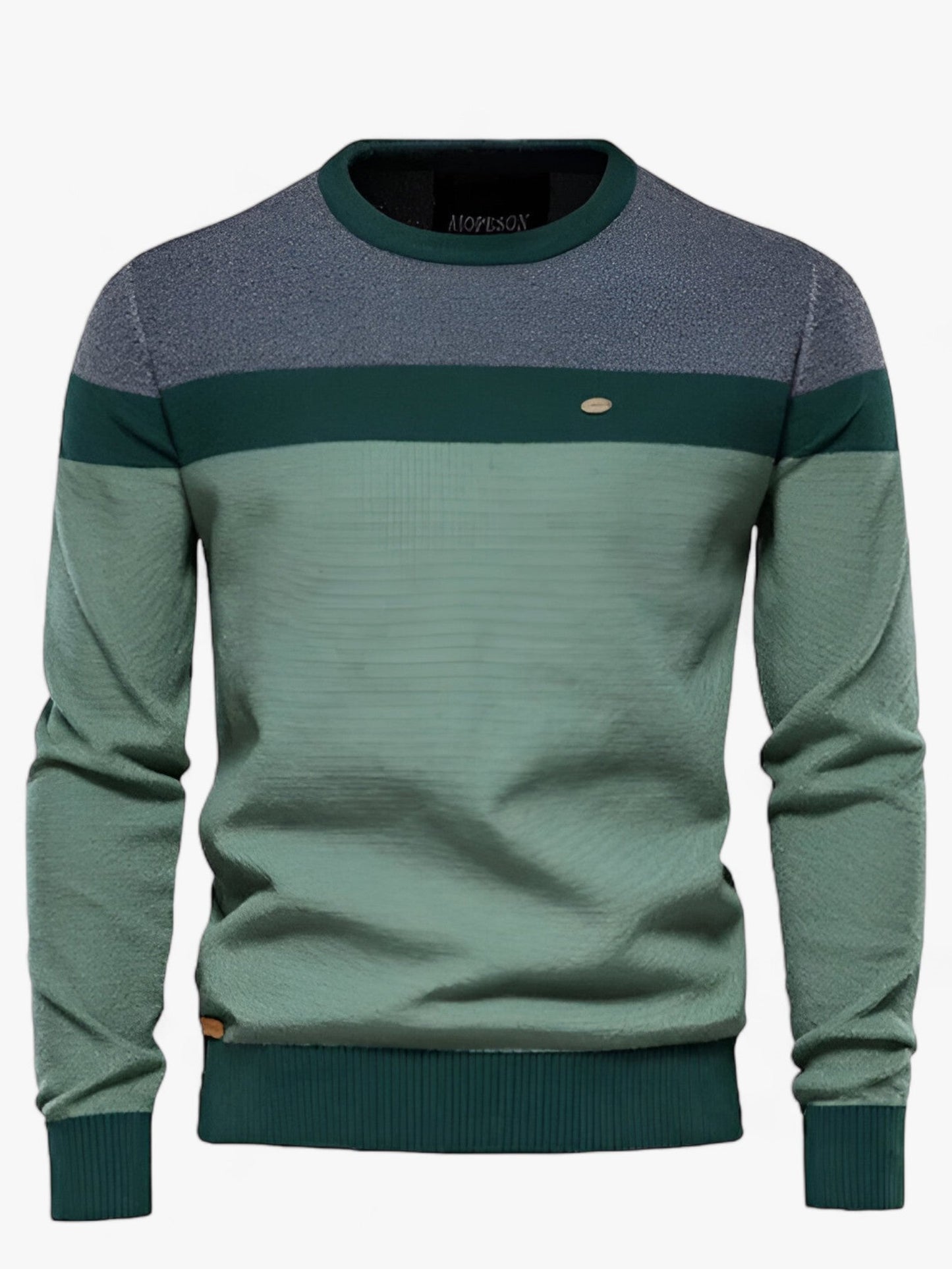 Classic Crew Neck Cotton Sweater - Vossary