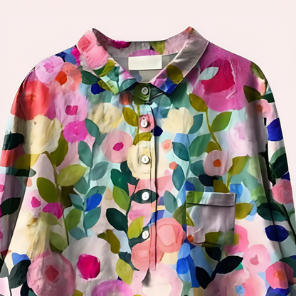 Ladies Floral Patterned Blouse