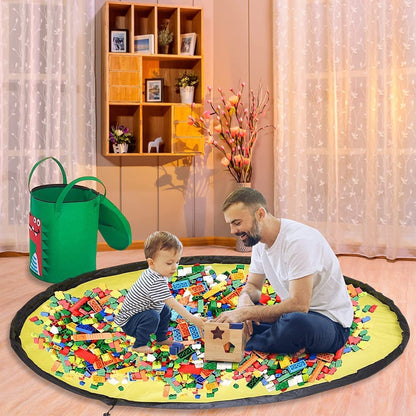 Portable Play Mat & Toy Storage Basket - Pexav