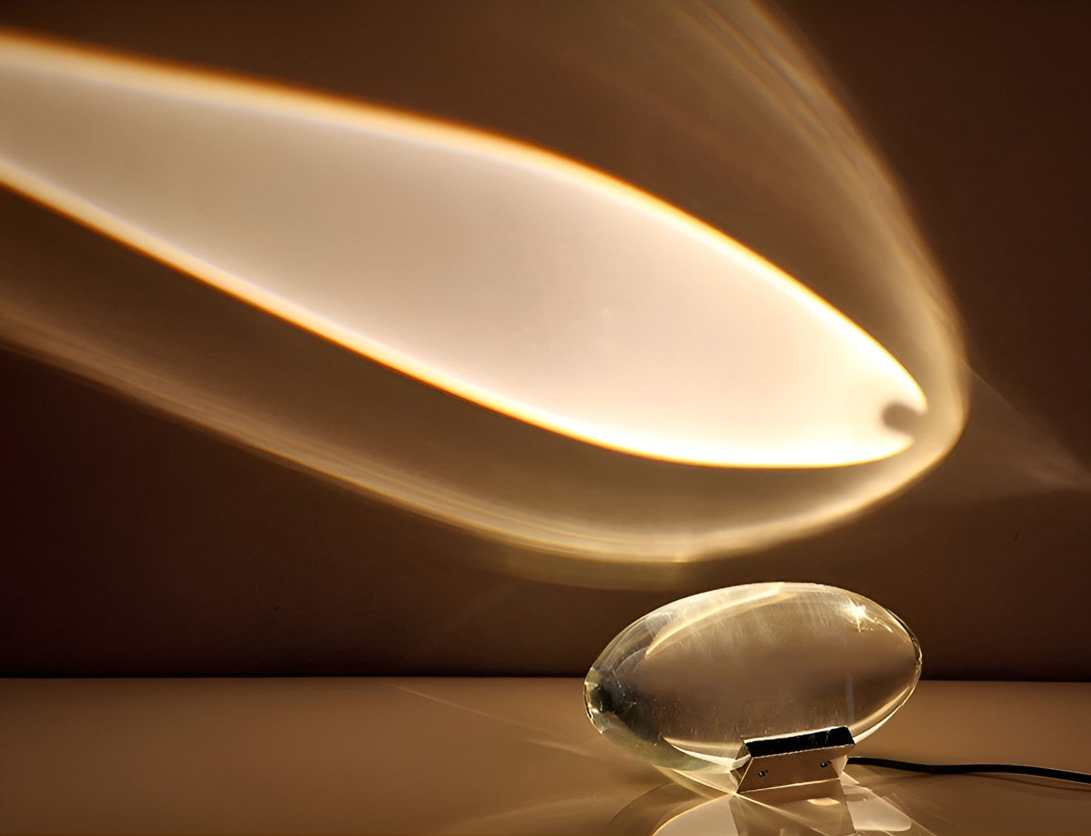 Prismatic Projector Lamp with LED – Lunara-S (Diameter 8cm x H 5cm)-The Livary