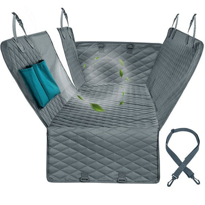 Waterproof Backseat Car Cover with Storage Pockets - Luxicro