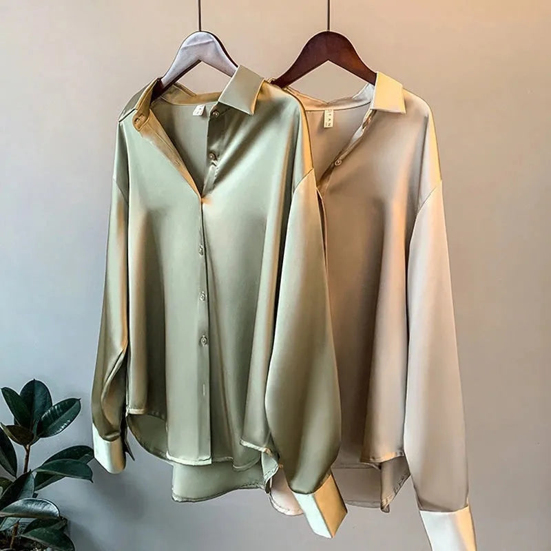 Ladies Silk Formal Top - Vossary