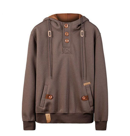 Cozy Fleece Drawstring Hoodie