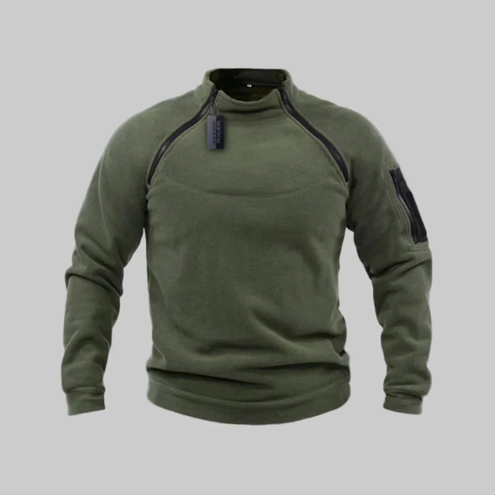 Warm Men's Fleece Jacket for Outdoor Activities
