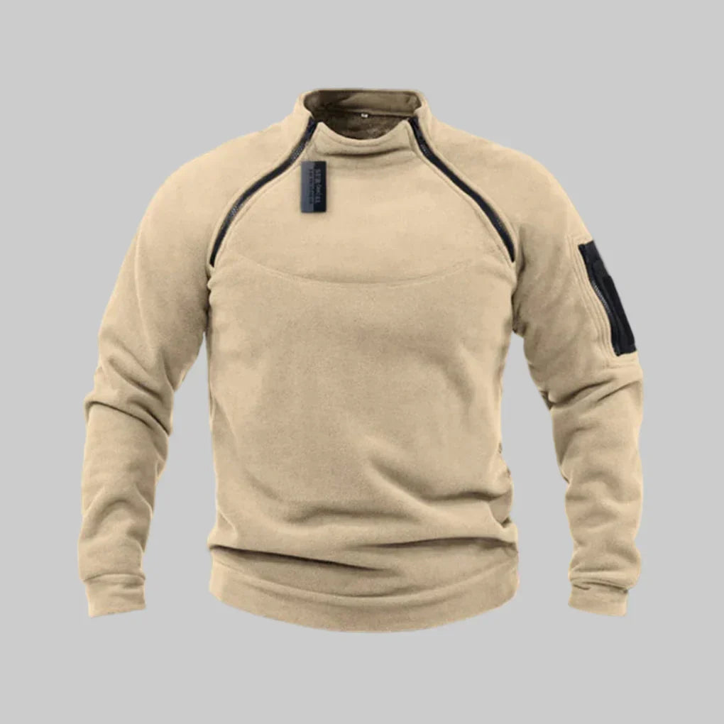 Warm Men's Fleece Jacket for Outdoor Activities