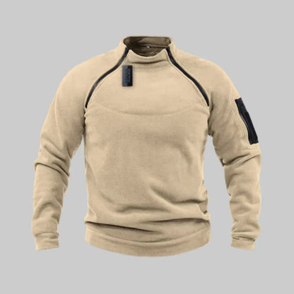 Warm Men's Fleece Jacket for Outdoor Activities