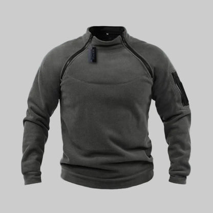 Warm Men's Fleece Jacket for Outdoor Activities - Vossary