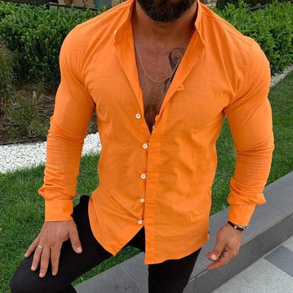 Relaxed Fit Casual Button Down Shirt - Vossary