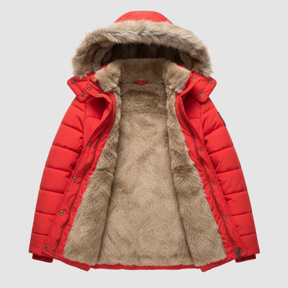 Ladies Warm Quilted Parka Jacket
