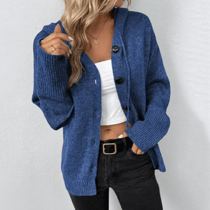 Cozy Women's Cardigan - Soft Button Front Sweater