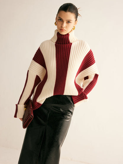 Textured Multi Color Crew Neck Sweater - EasyApparels