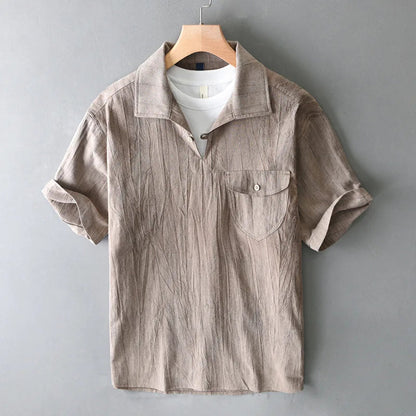Casual Summer Short Sleeve Mens Shirt - Vossary