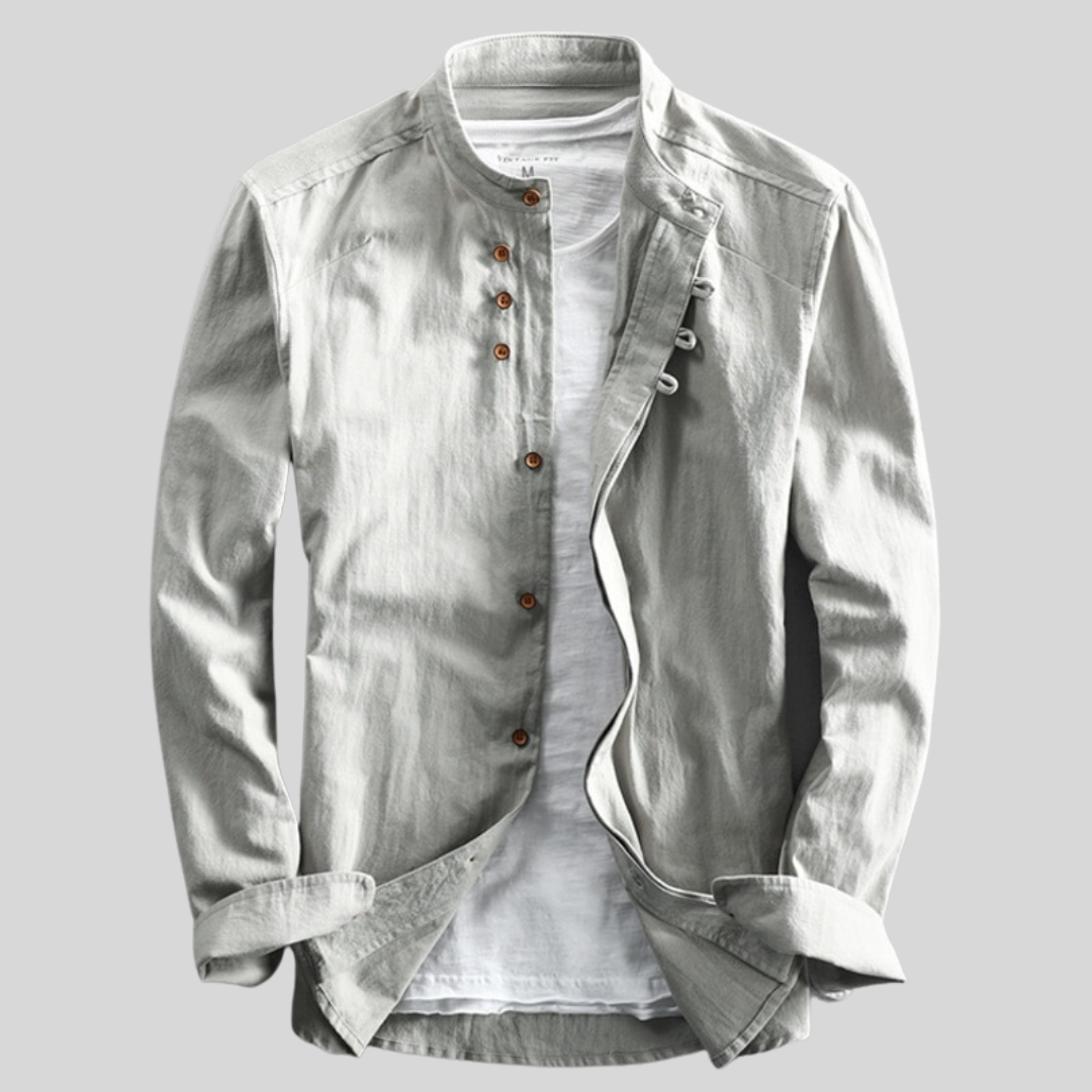 Relaxed Fit Men's Casual Button Down Shirt - Vossary