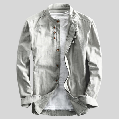 Relaxed Fit Men's Casual Button Down Shirt - Vossary