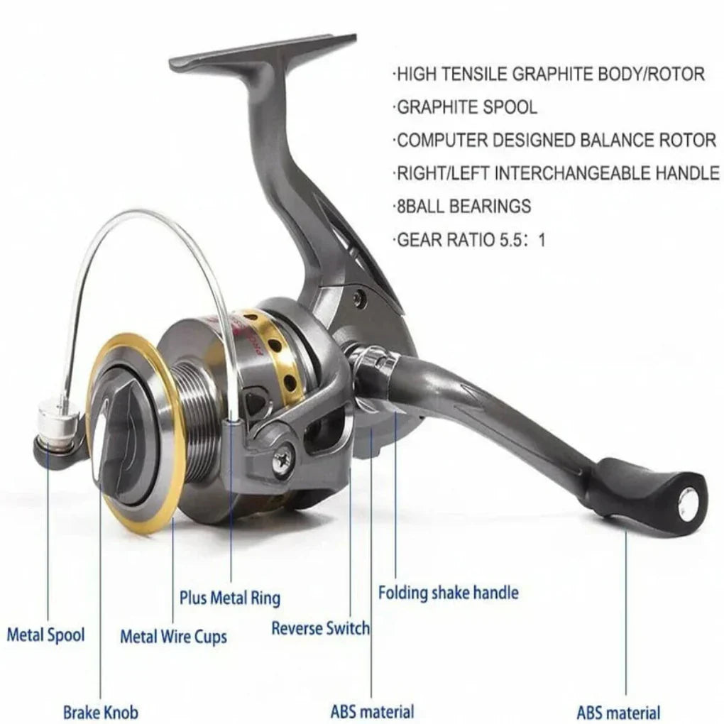 Portable Lightweight Collapsible Fishing Rod - Vossary