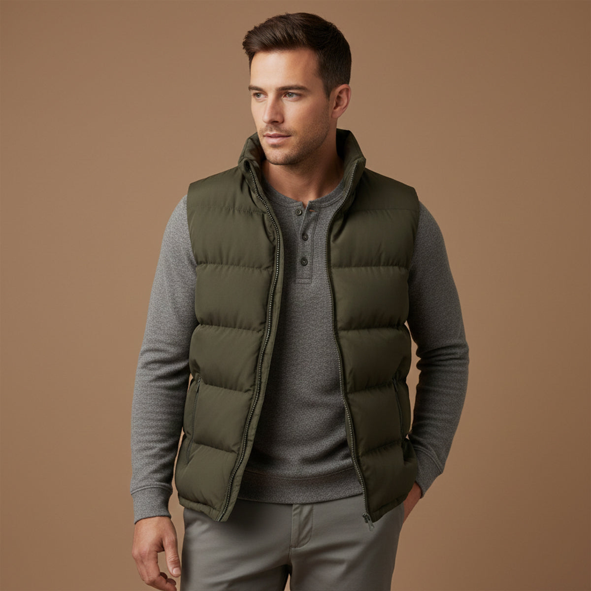 Warm Insulated Mens Puffer Vest
