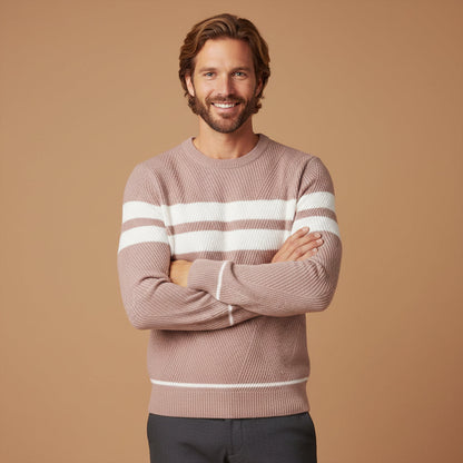 Stylish Men's Crew Neck Fall Sweater