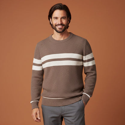Stylish Men's Crew Neck Fall Sweater