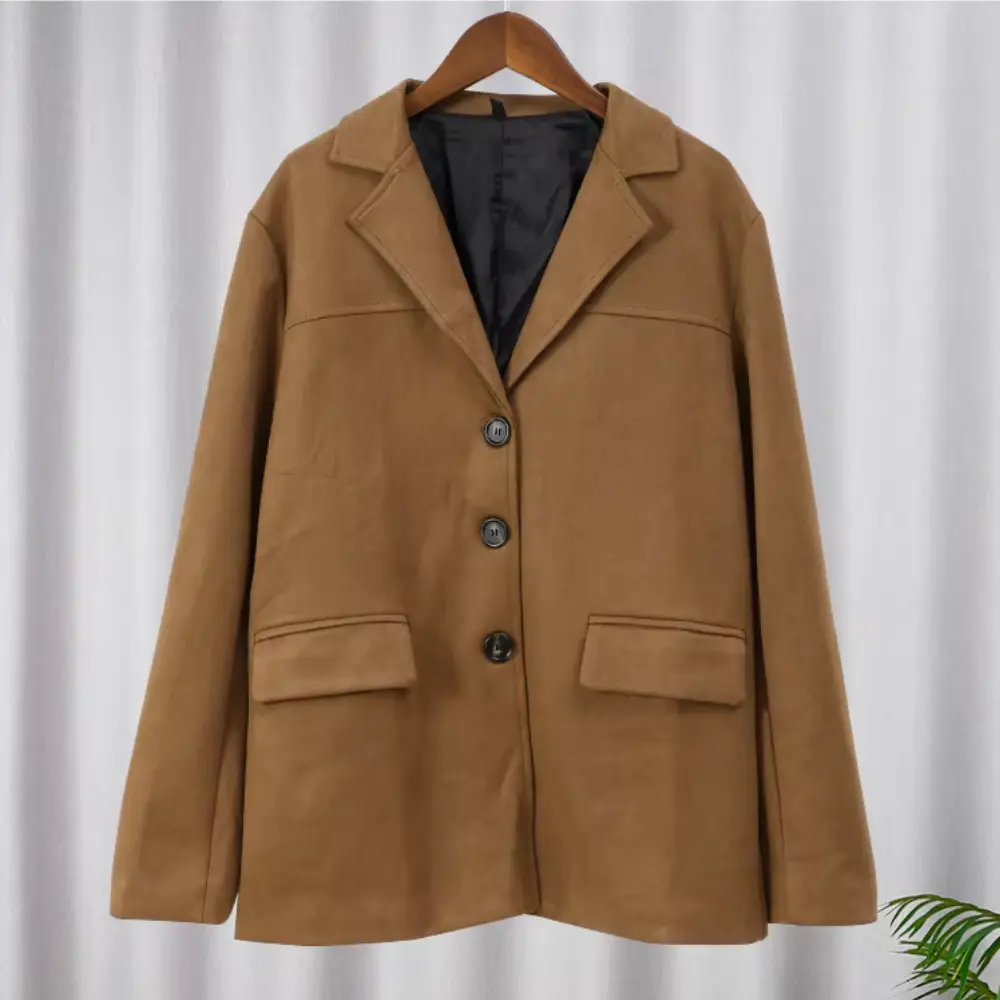 Tan Leather Biker Jacket - EasyApparels