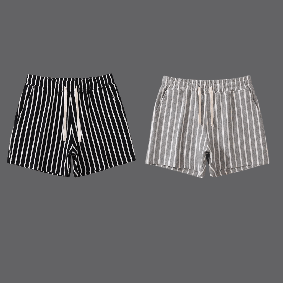 Classic Striped Casual Shorts