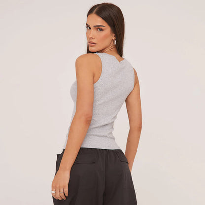 Silky Soft Ladies' Tank Top - Isla-Grey-S-The Livary