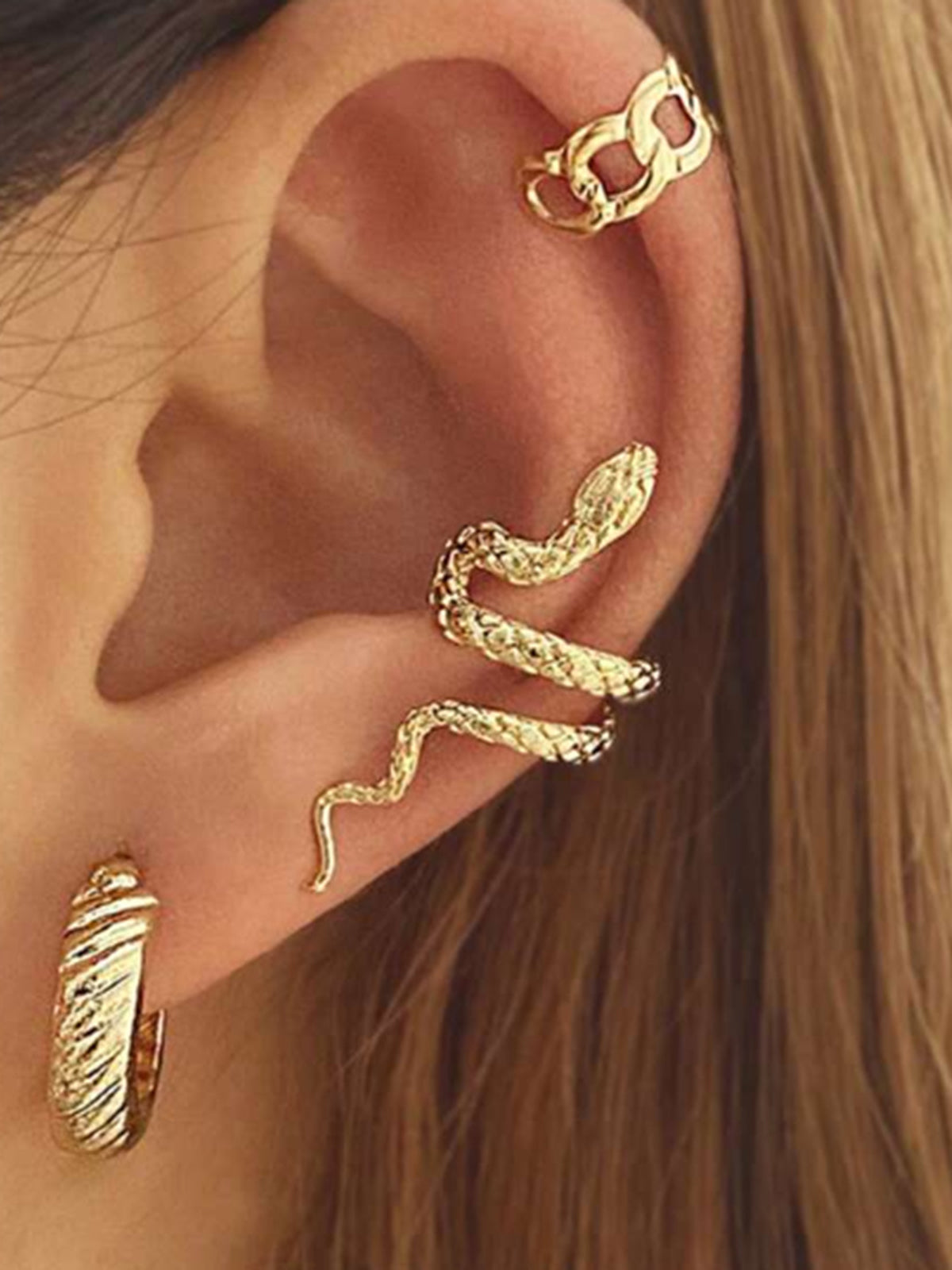 Serpent Shaped Simple Ear Wrap - EasyApparels