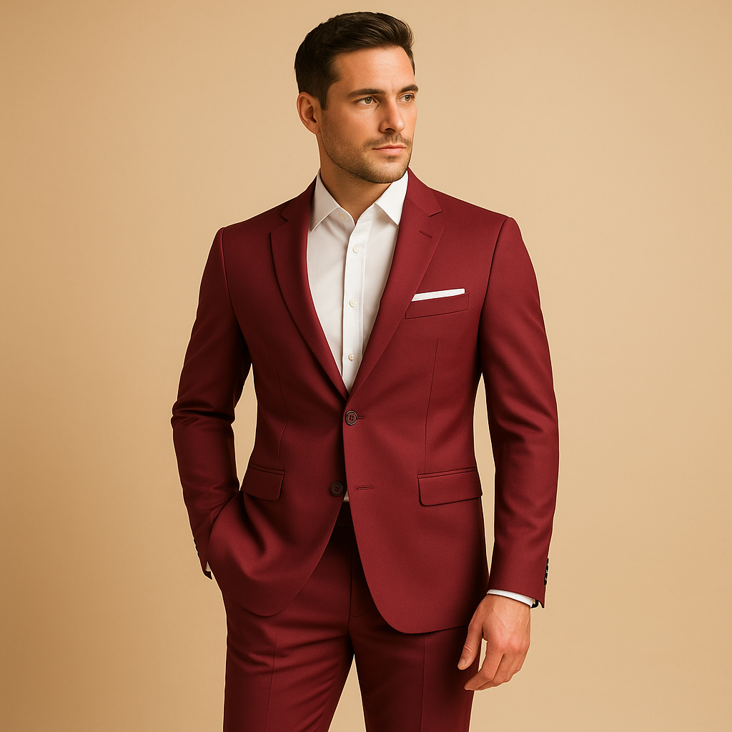 Classic Fit Mens Suit Jacket and Trousers - Vossary