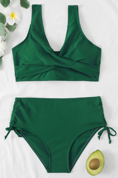 Smooth Bikini Set with Sporty Twist – Solea-Green-S-The Livary