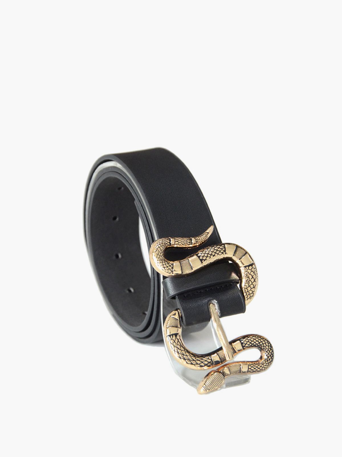 Western Style Leather Snake Belt - EasyApparels