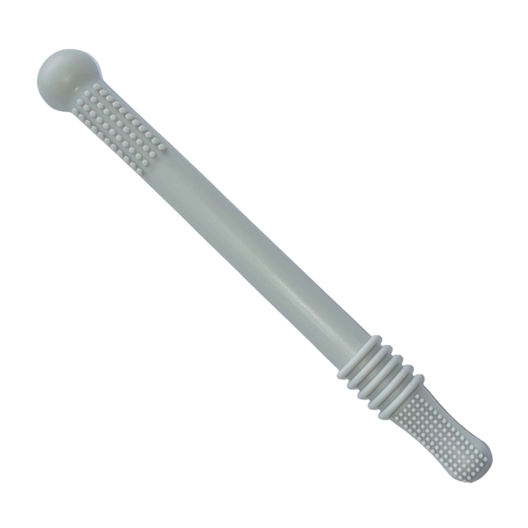 Soothing Teething Tube for First Teeth - ChewyCalm-Gray-Nora Luxe