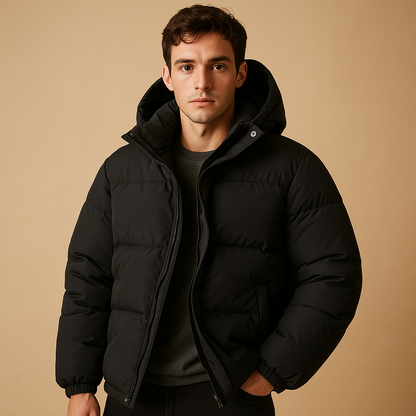 Warm Waterproof Hooded Coat for Men - Vossary
