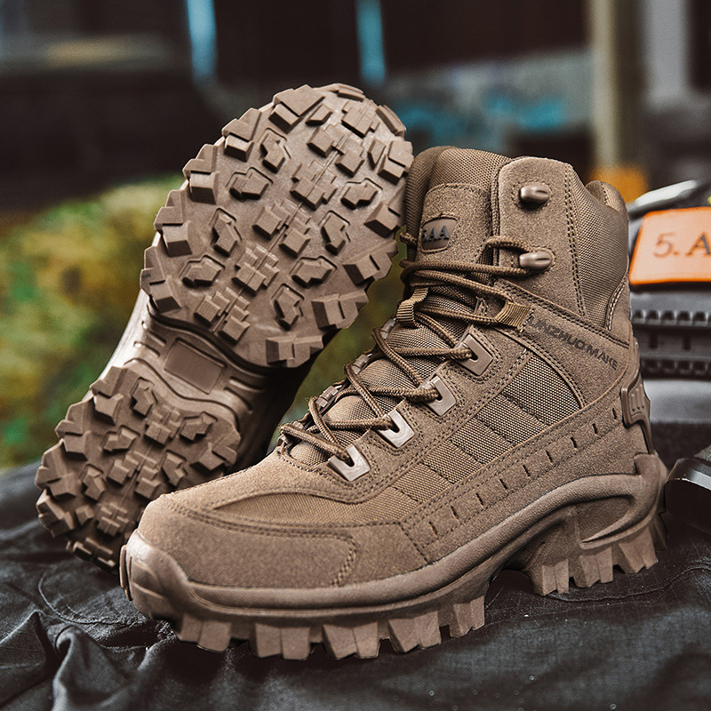 Men's Tactical Boots with High Ankle Support