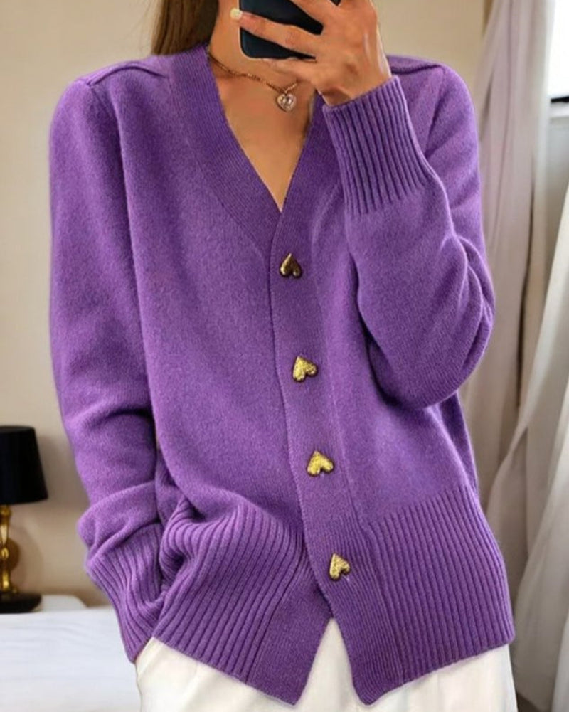 Soft Chic Women's Classic Cardigan Sweater