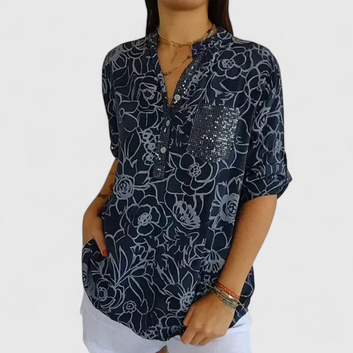 Elegant Women's Office Blouse