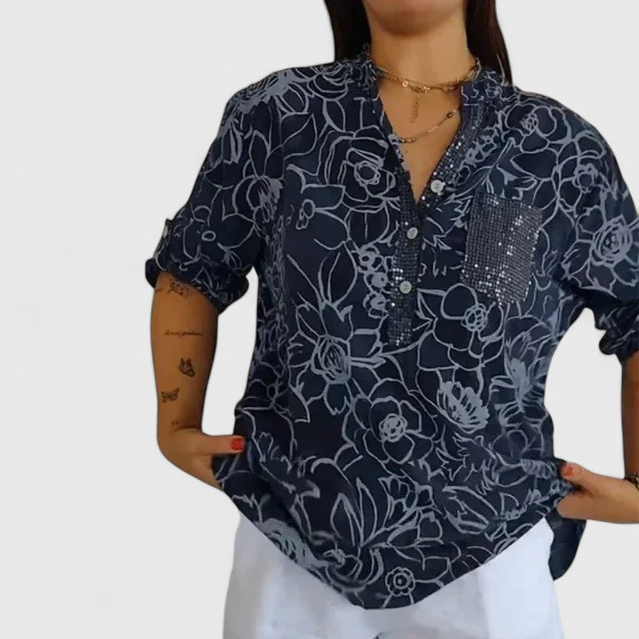 Elegant Women's Office Blouse
