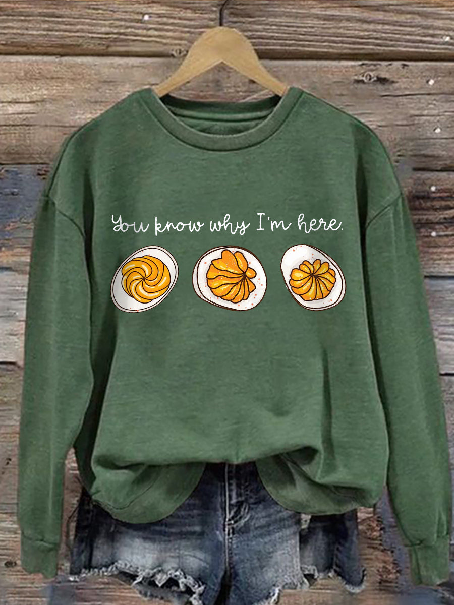 Comfy Foodie Graphic Sweatshirt