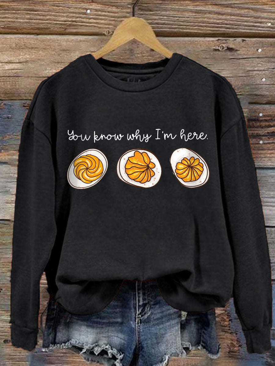 Comfy Foodie Graphic Sweatshirt