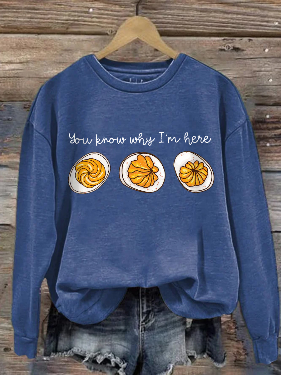 Comfy Foodie Graphic Sweatshirt