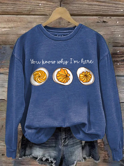 Comfy Foodie Graphic Sweatshirt