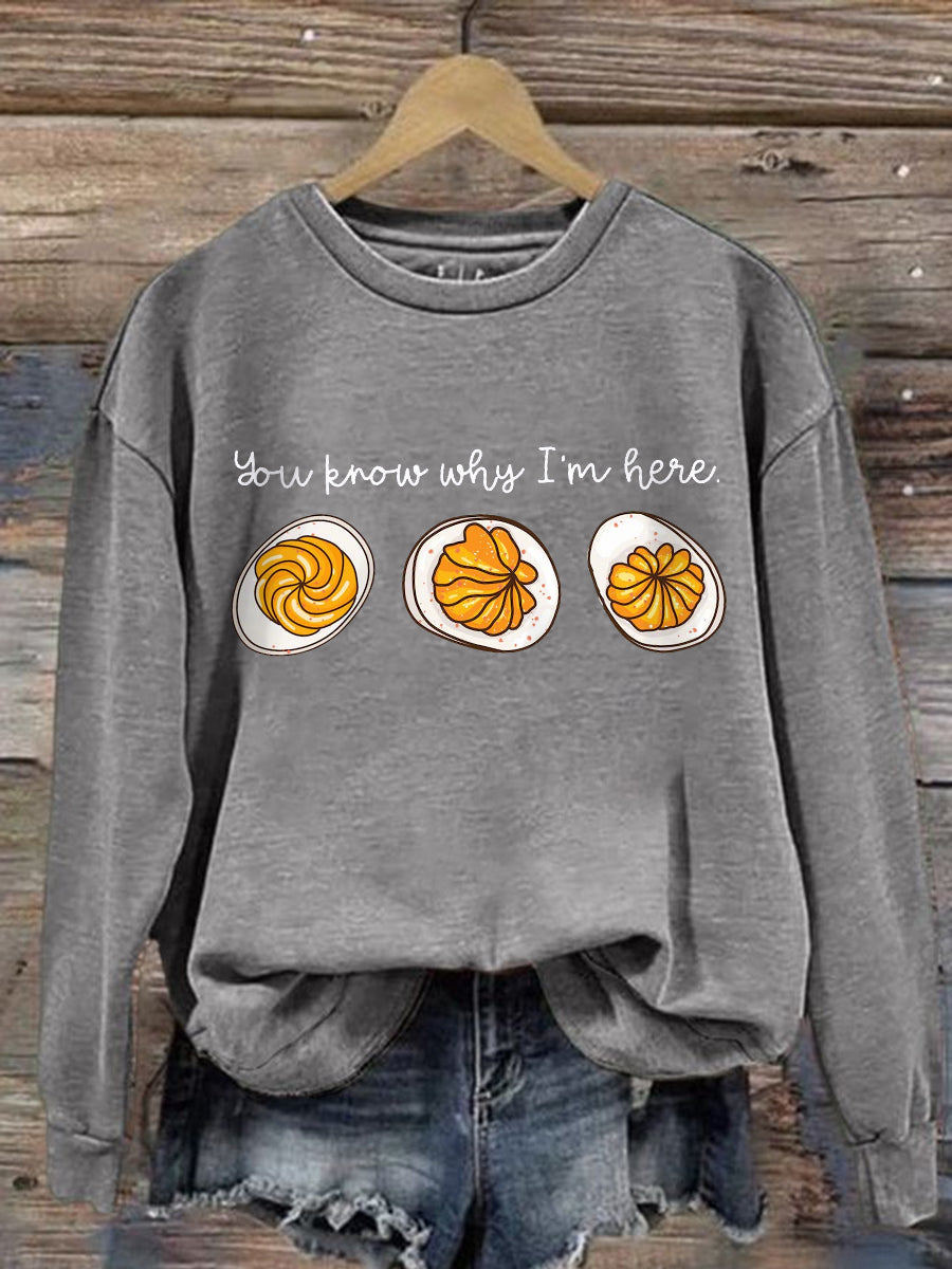 Comfy Foodie Graphic Sweatshirt