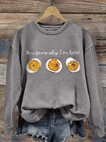 Comfy Foodie Graphic Sweatshirt