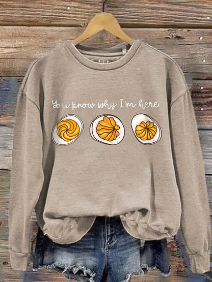 Comfy Foodie Graphic Sweatshirt