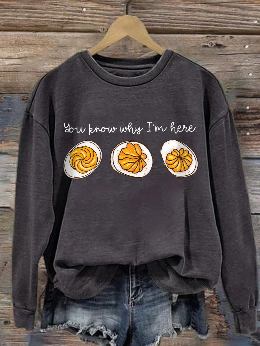 Comfy Foodie Graphic Sweatshirt