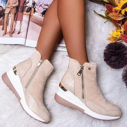 Ladies Rainproof Low Heel Boots