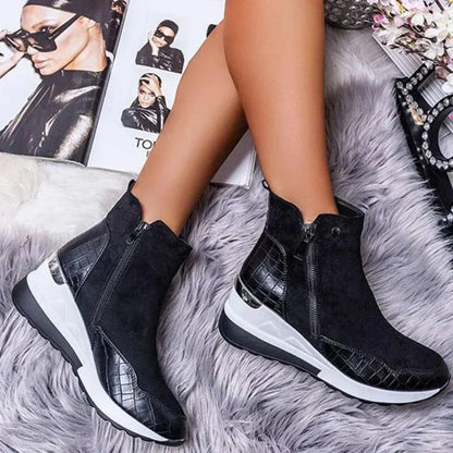Ladies Rainproof Low Heel Boots